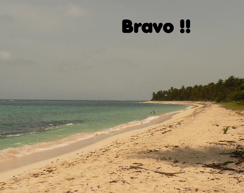 plage à Marie-Galante